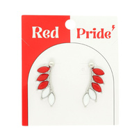 GAME DAY FEATHER POST EARRINGS