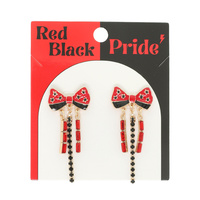 GAME DAY STARRED BOW EARRINGS