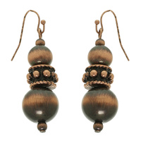 WESTERN BEADED DANGLE EARRINGS