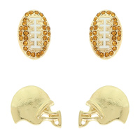 2-PR SPORTS THEME EARRING SET