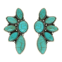 WESTERN TEARDROP POST EARRINGS