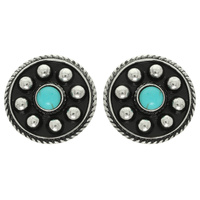 WESTERN CONCHO POST EARRINGS