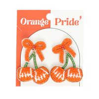 GAMEDAY CHERRY HEART EARRINGS