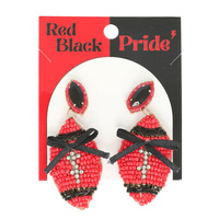 GAMEDAY FOOTBALL WITH BOW EARRINGS