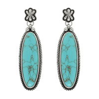 WESTERN MARQUISE CUT STONE EARRINGS