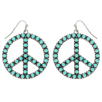 WESTERN PEACE SIGN EARRINGS