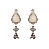 SQUASH BLOSSOM TURQUOISE EARRINGS