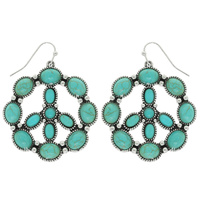 WESTERN PEACE SIGN EARRINGS