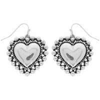 WESTERN HEART DANGLE EARRINGS