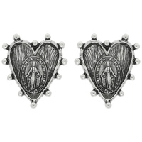 WESTERN SACRED HEART POST EARRINGS