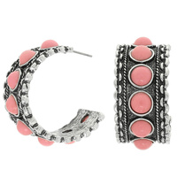 WESTERN HALF HOOP EARRINGS