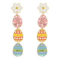 EASTER EGG POST DANGLE EARRINGS