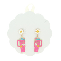 TEACH TUMBLER DANGLE EARRINGS