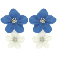 LAYERED FLOWER STUD EARRINGS