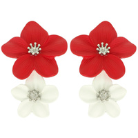 LAYERED FLOWER STUD EARRINGS
