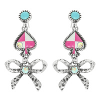 WESTERN SPADE BOW EARRINGS