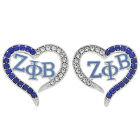 SORORITY HEART STUD EARRINGS