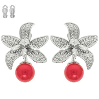 PEARL HALO CLIP-ON EARRINGS