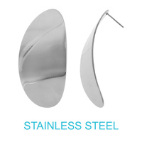 18K GOLD DIPPED STAINLESS DISC POST EARRINGS