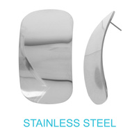 18K GOLD DIPPED RECTANGLE EARRINGS