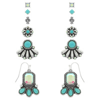 WESTERN THEME ASSORTED EARRING SET