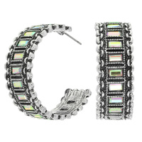 WESTERN CRYSTAL CUFF EARRINGS