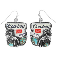 WESTERN COWBOY RODEO EARRINGS