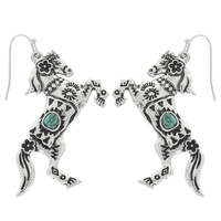 WESTERN HORSE FIGURE EARRINGS