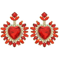 HEART HALO CRYSTAL EARRINGS