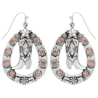WESTERN HORSESHOE BOOT EARRINGS