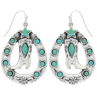 WESTERN HORSESHOE BOOT EARRINGS