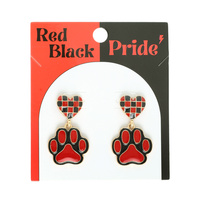 GAMEDAY ENAMEL PAW EARRINGS