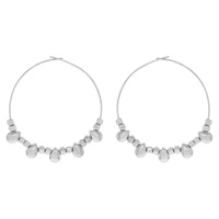 BEAD HOOP EARRING