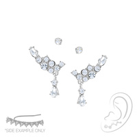 CZ EAR CUFF EARRING
