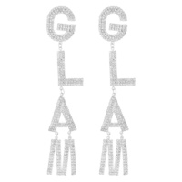 RHINESTONE GLAM DROP EARRING