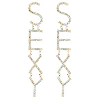 WORD DROP EARRINGS SEXY