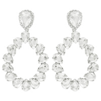 TEAR SHAPE HOOP EARRINGS