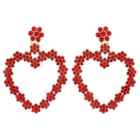 FLOWER HEART SHAPE EARRING