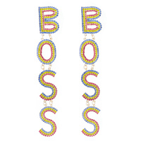 WORD DROP EARRINGS BOSS