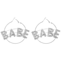BABE W/ 4.5MM HOOP EARRINGS