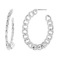 CHAIN HOOP EARRING