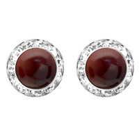 20MM Rondelle Swarovski Crystal Post Earrings