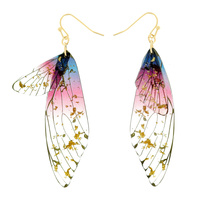 BUTTERFLY / FAIRY / DRAGONFLY WING  DROP EARRINGS