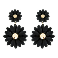 DANGLY DOUBLE FLOWER EARRINGS