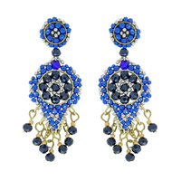 DREAM CATCHER SEED BEAD DANGLE EARRINGS HANDMADE BOHO BOHEMIAN DREAMCATCHER FRINGE JEWELRY