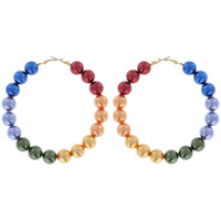 FASHION PEARL HOOP EARRINGS