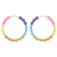 FASHION PEARL HOOP EARRINGS