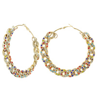 90MM LARGE STATEMENT MICRO PAVE CUBAN LINK HOOP EARRINGS