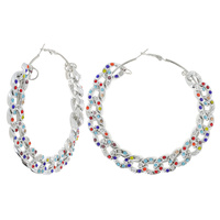 90MM LARGE STATEMENT MICRO PAVE CUBAN LINK HOOP EARRINGS