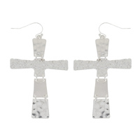 WESTERN CROSS DANGLE AND DROP HOOK EARRINGS